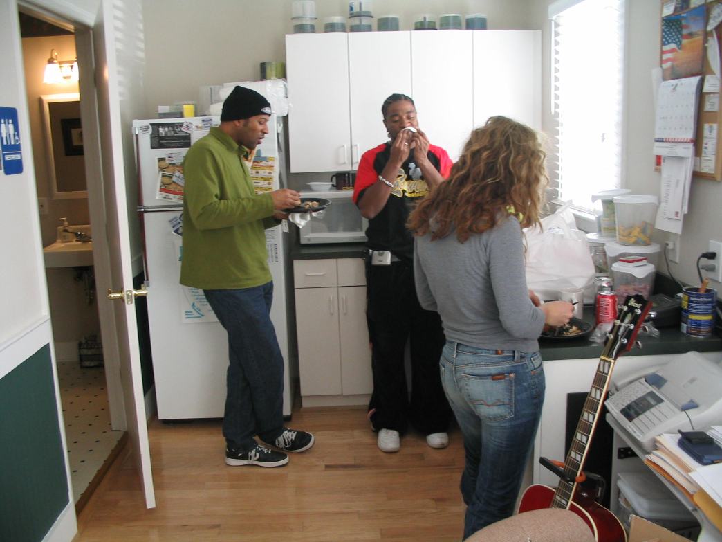 Elle Rainey and friends take a lunch break at Old House